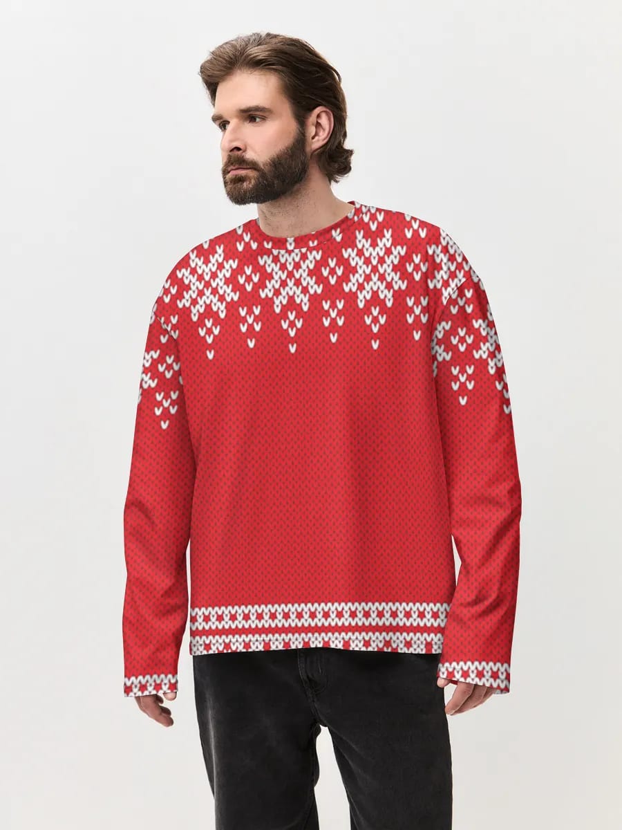 Cœurs Fair Isle Rouges
