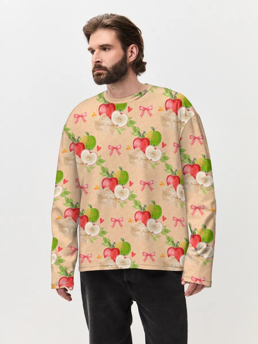 Men's oversized cotton long sleeve