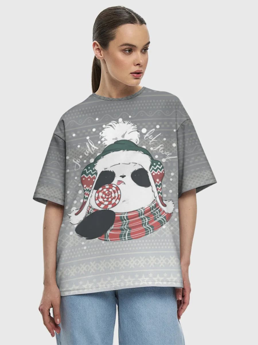 Women's oversized cotton T-shirt