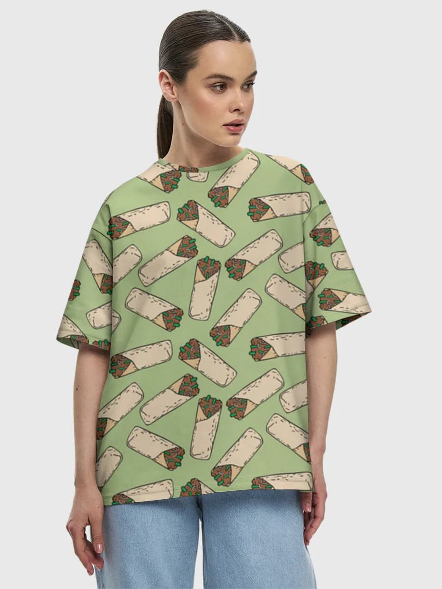 Damen Oversized Baumwoll T-Shirt