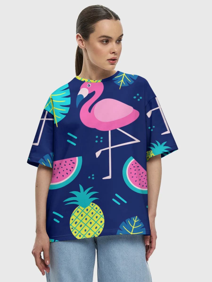Women's oversized cotton T-shirt