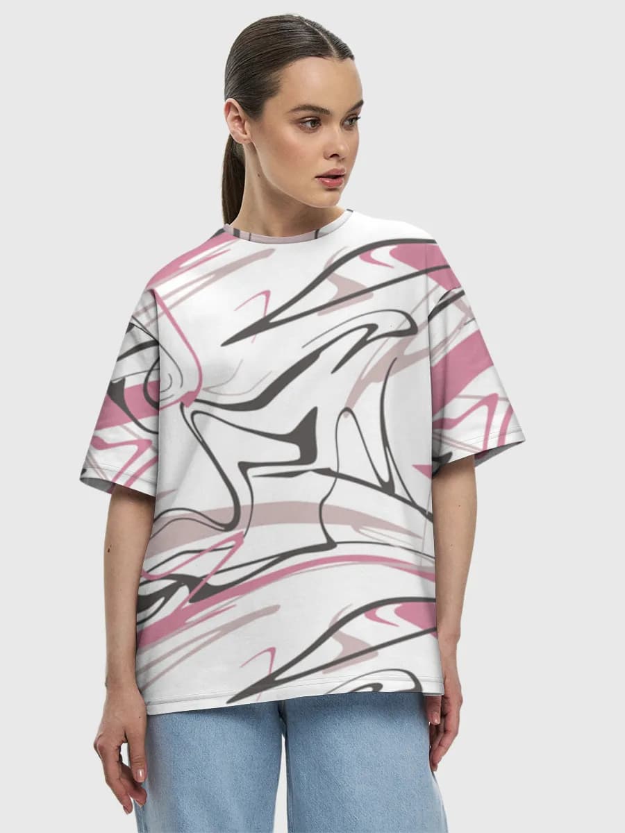 Women's oversized cotton T-shirt