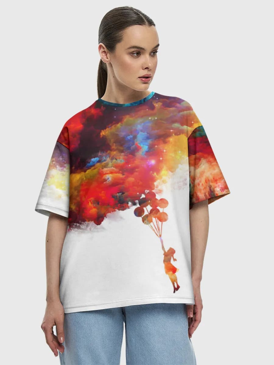 Women's oversized cotton T-shirt
