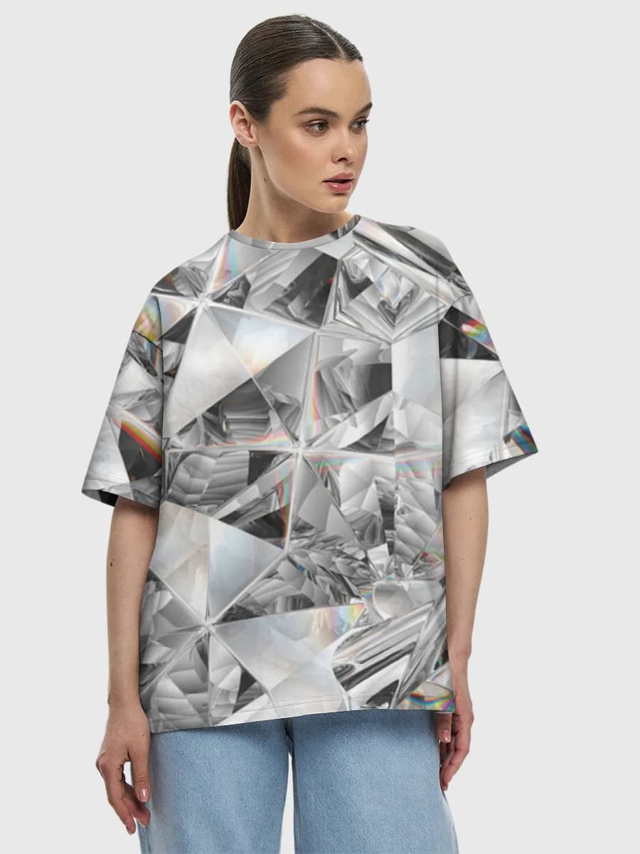 Women's oversized cotton T-shirt