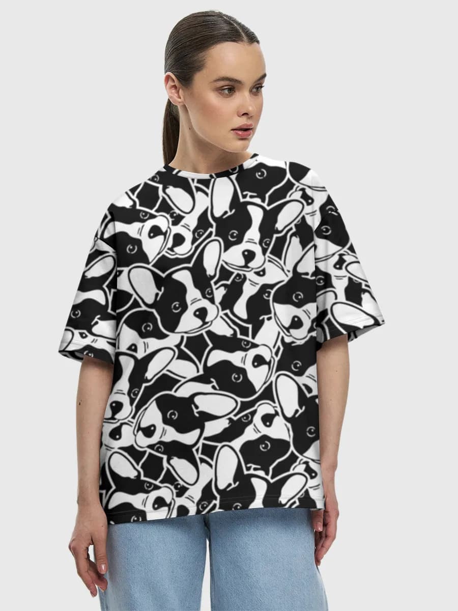 Women's oversized cotton T-shirt