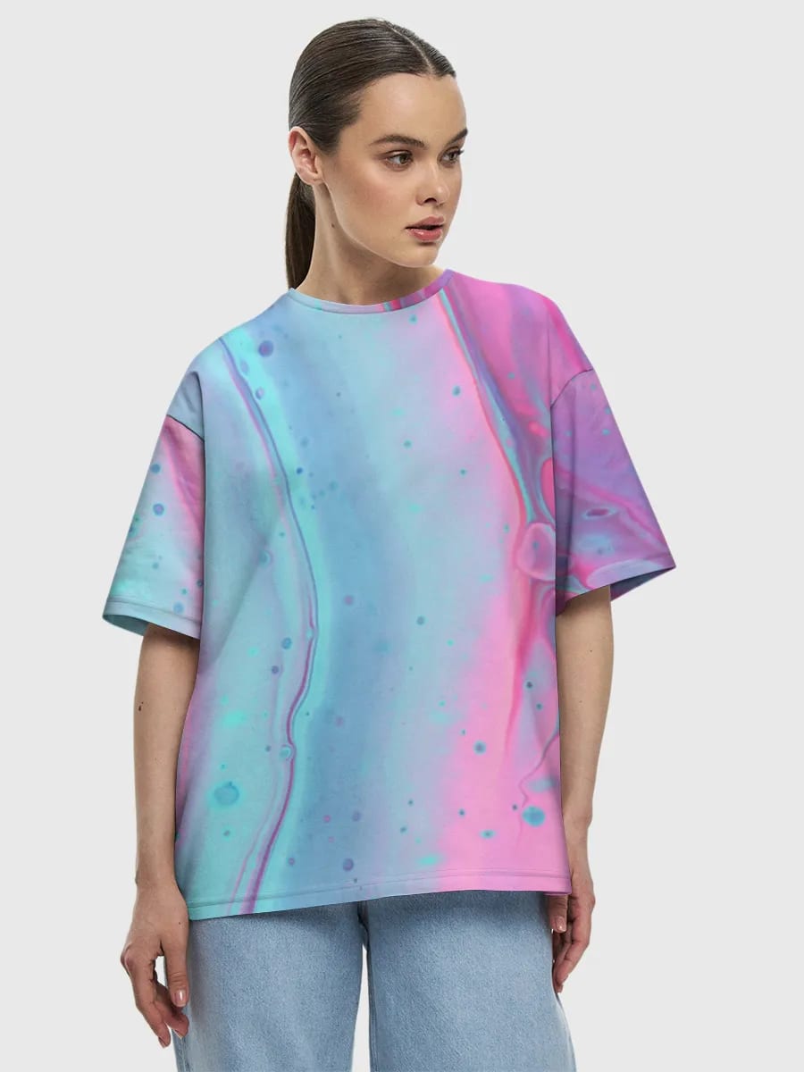 Pastel neon suyuq marmar