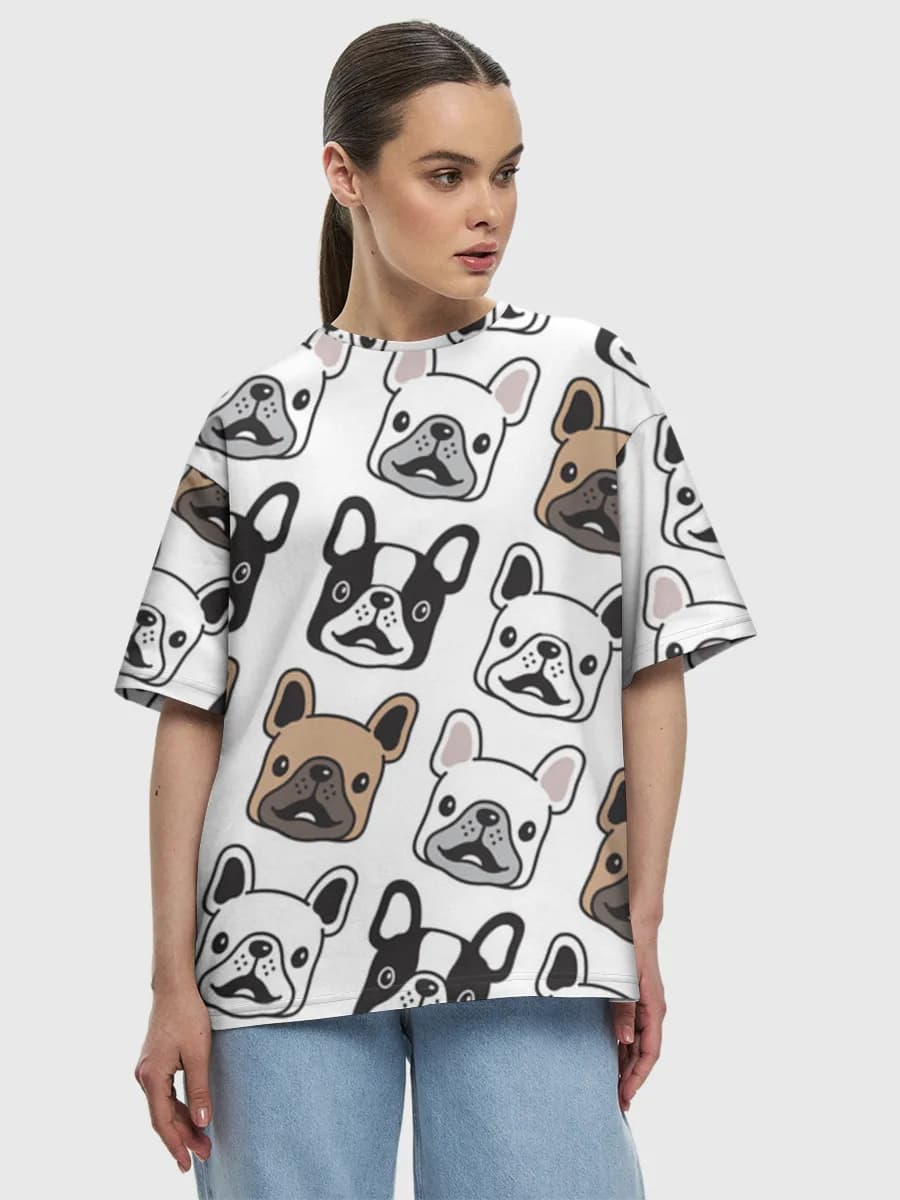 Women's oversized cotton T-shirt