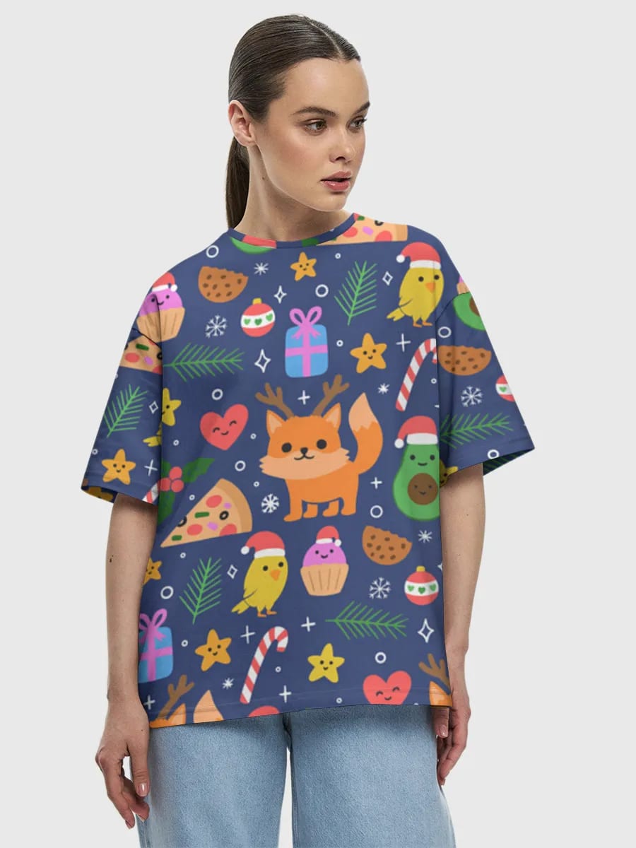 Kawaii Christmas Foxes