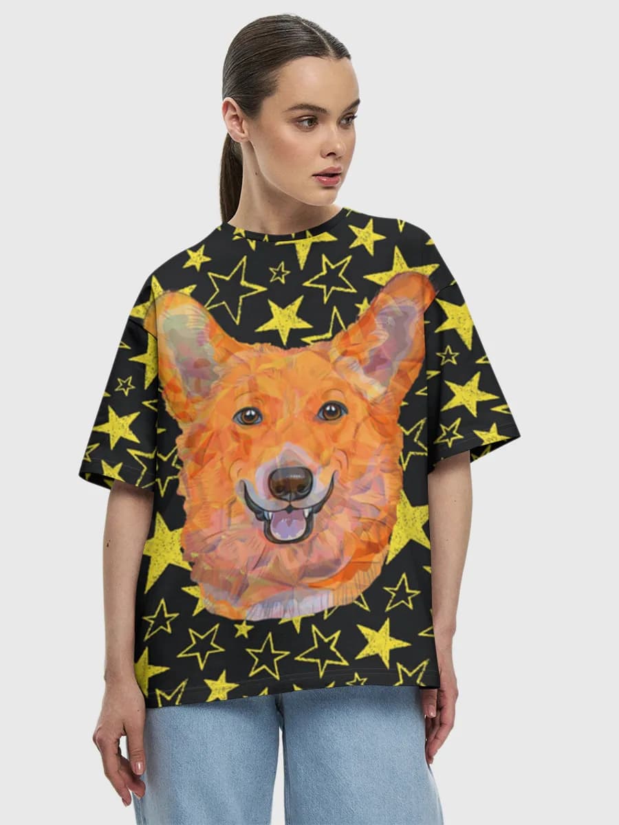 Women's oversized cotton T-shirt