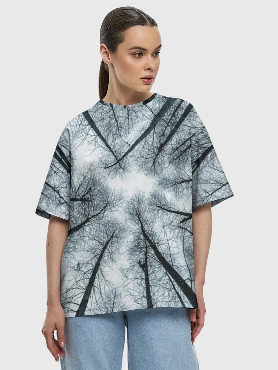 Women's oversized cotton T-shirt