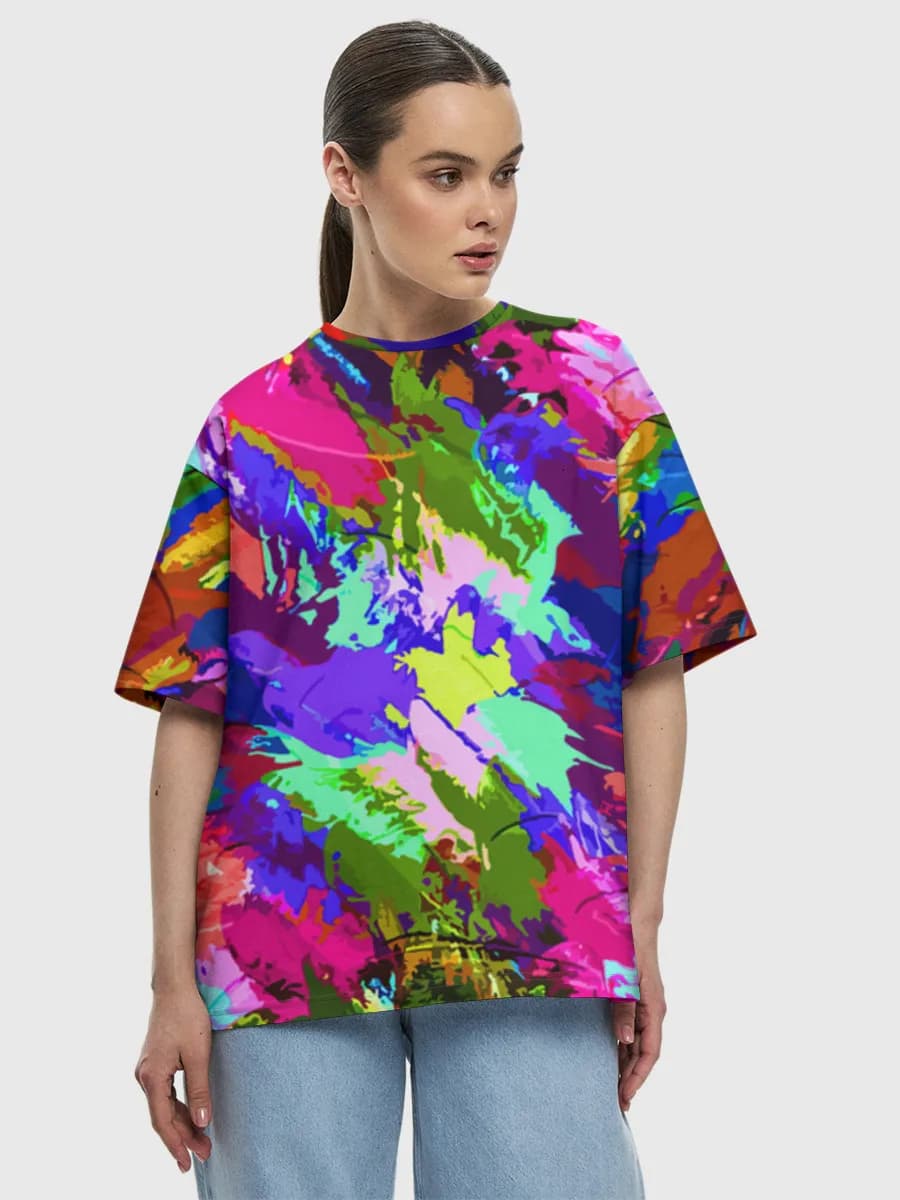 Women's oversized cotton T-shirt