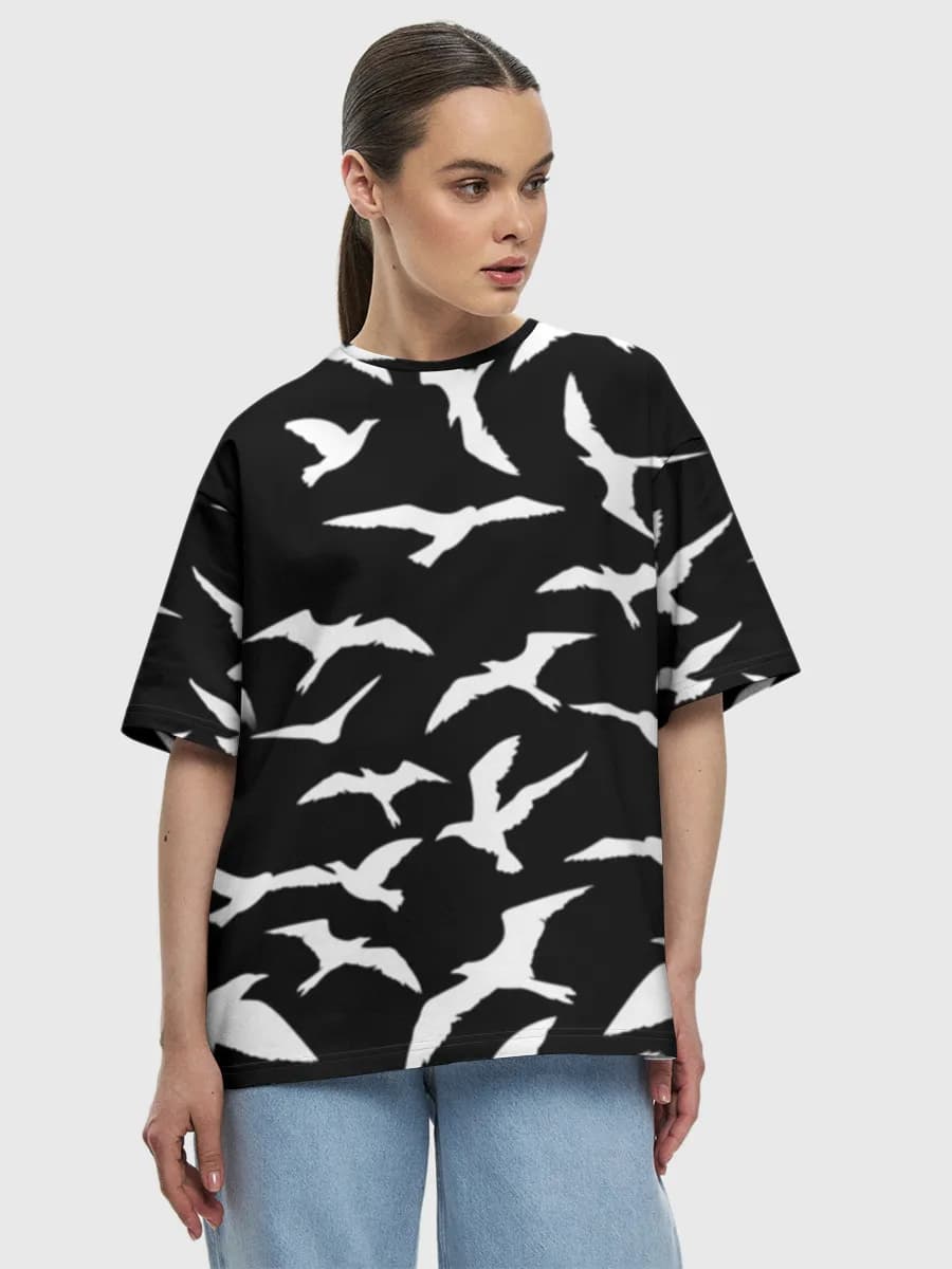 Women's oversized cotton T-shirt
