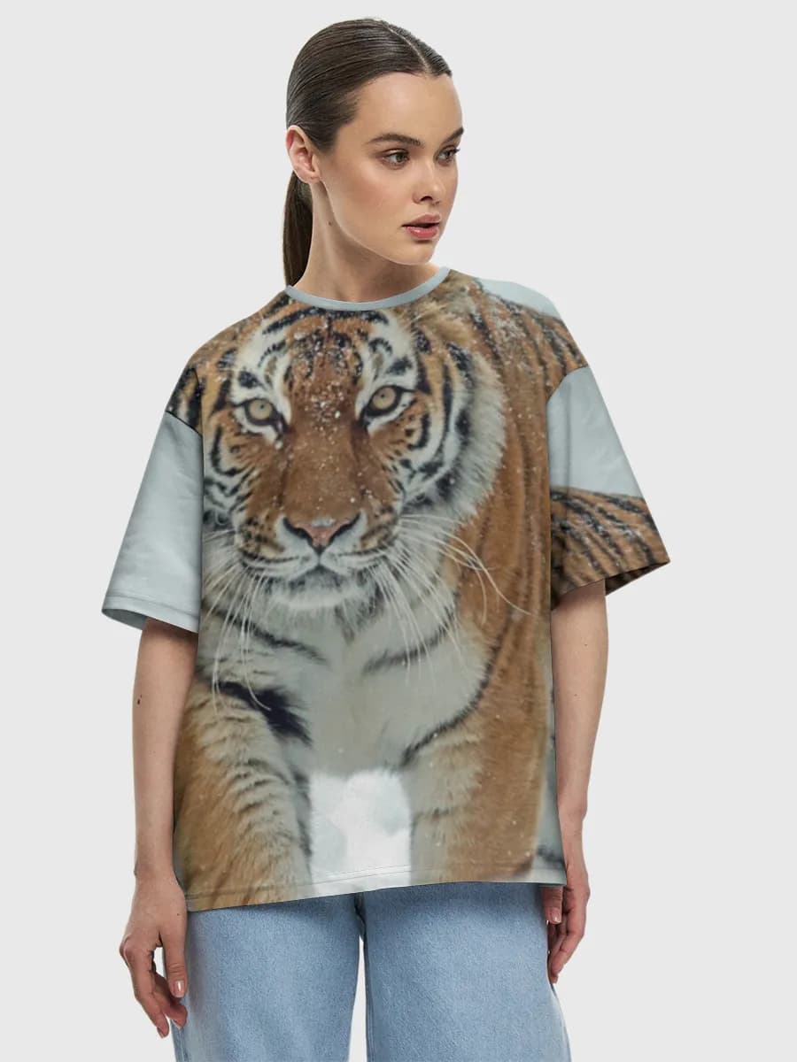 Women's oversized cotton T-shirt