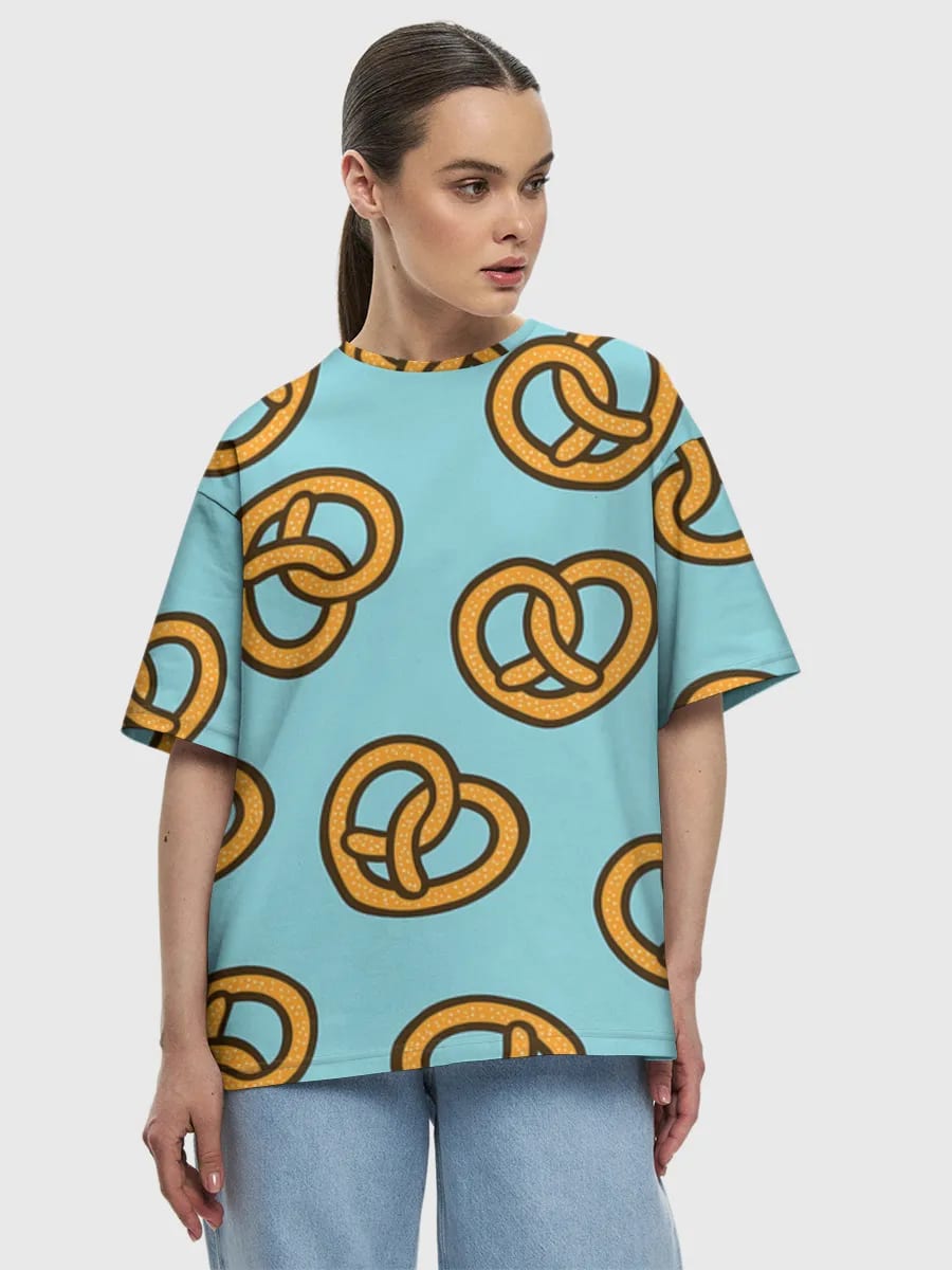 Niedlicher Brezel-Snack-Print