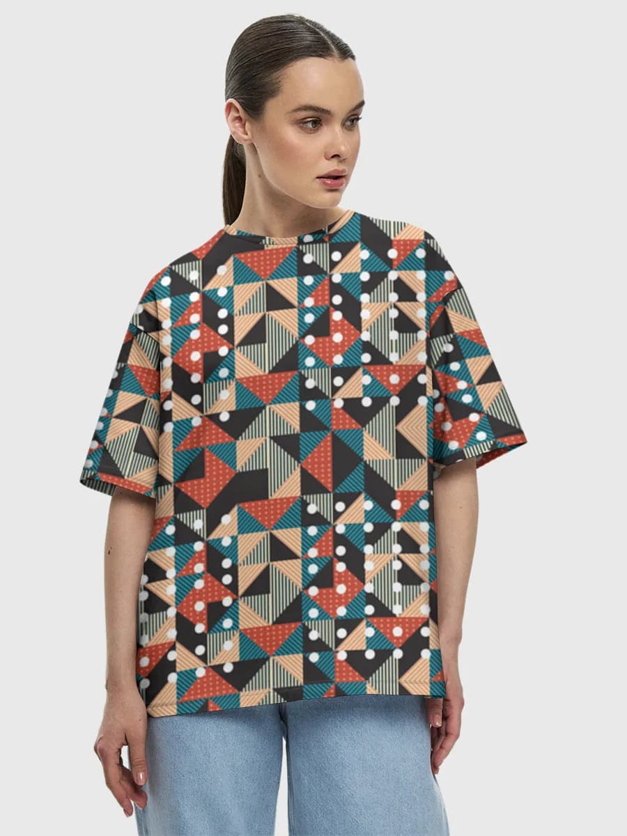 Women's oversized cotton T-shirt