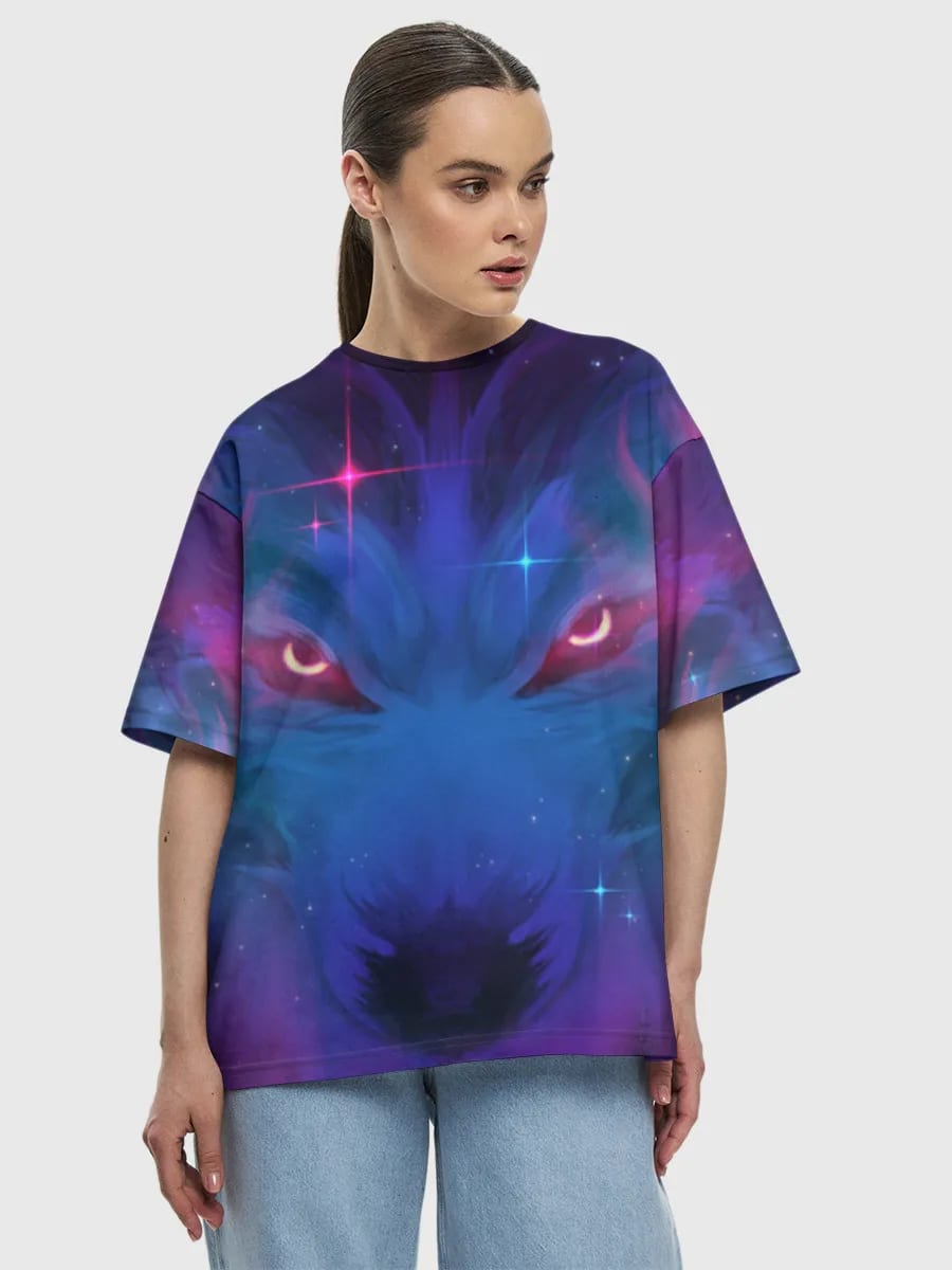 Lobo de neón cósmico