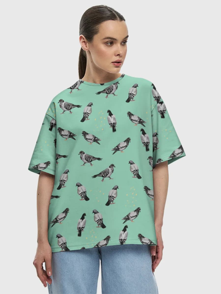 Women's oversized cotton T-shirt