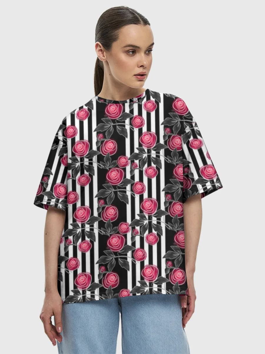 Women's oversized cotton T-shirt
