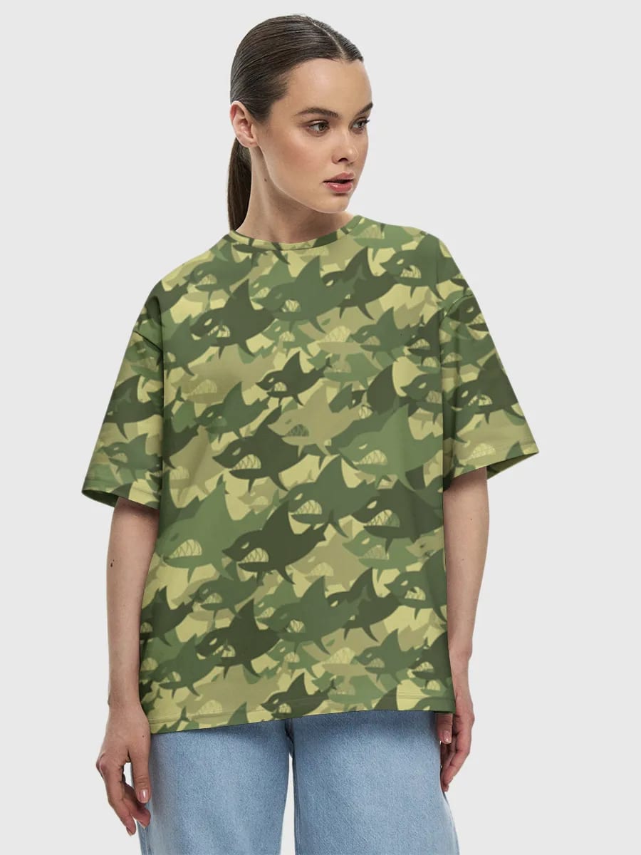 Collage de camuflaje de tiburón