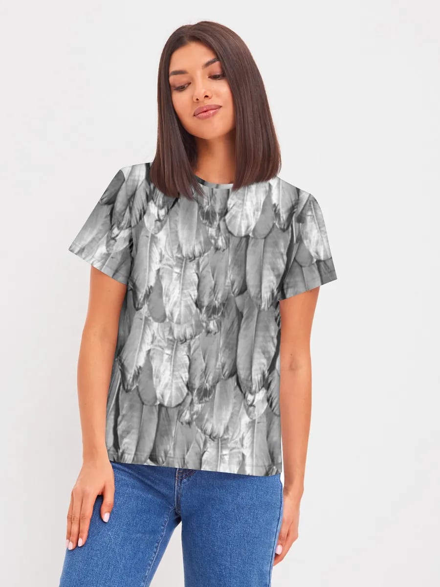 Monochromes Feder-Muster