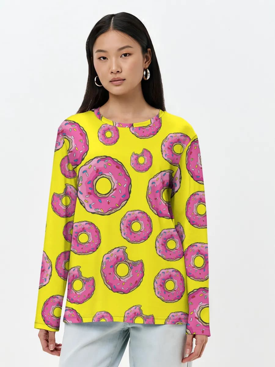 Women's long sleeve shirt. Cotton