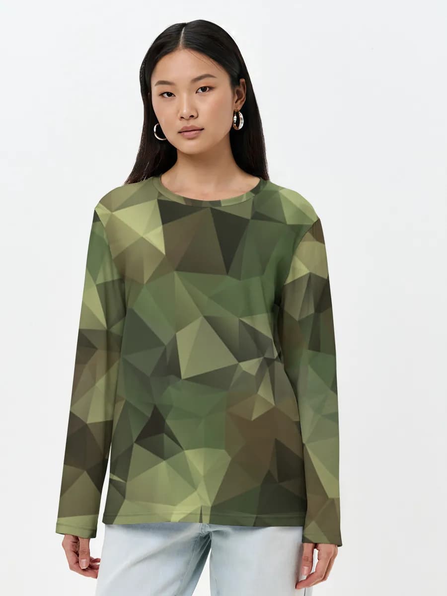 Women's long sleeve shirt. Cotton