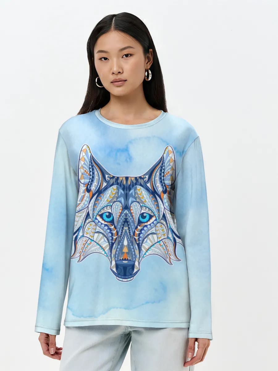 Women's long sleeve shirt. Cotton