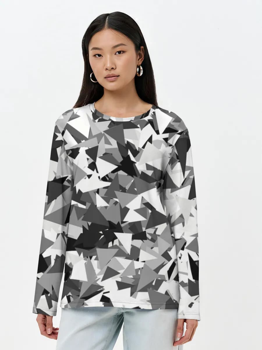 Women's long sleeve shirt. Cotton