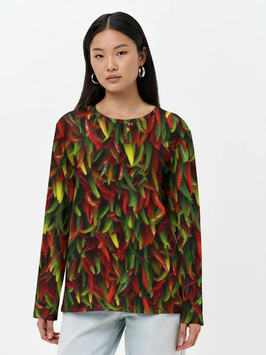Women's long sleeve shirt. Cotton
