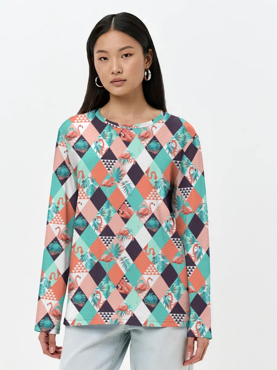 Women's long sleeve shirt. Cotton