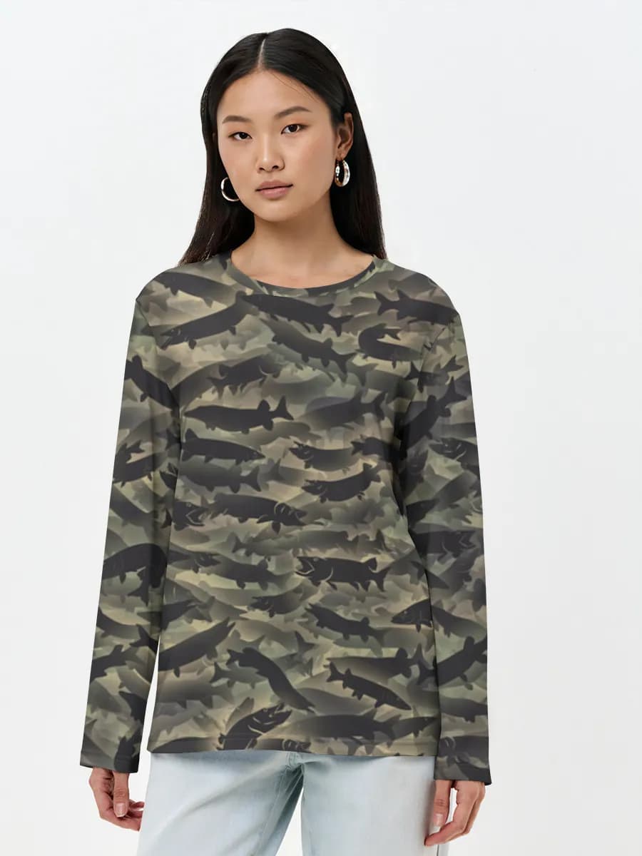 Women's long sleeve shirt. Cotton