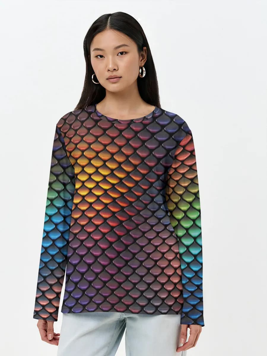 Women's long sleeve shirt. Cotton