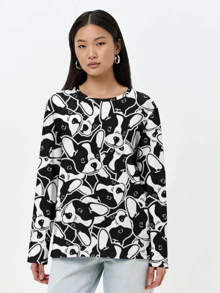Women's long sleeve shirt. Cotton