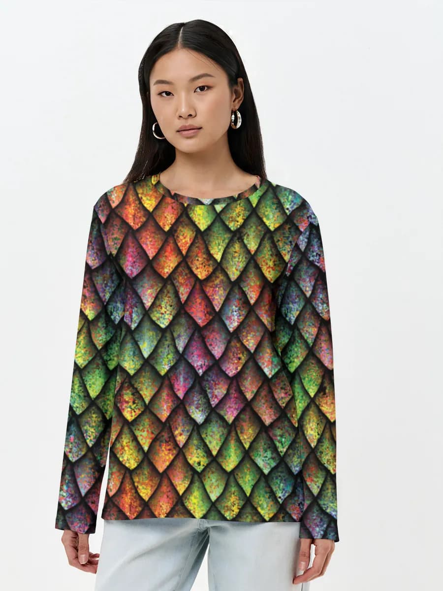 Women's long sleeve shirt. Cotton