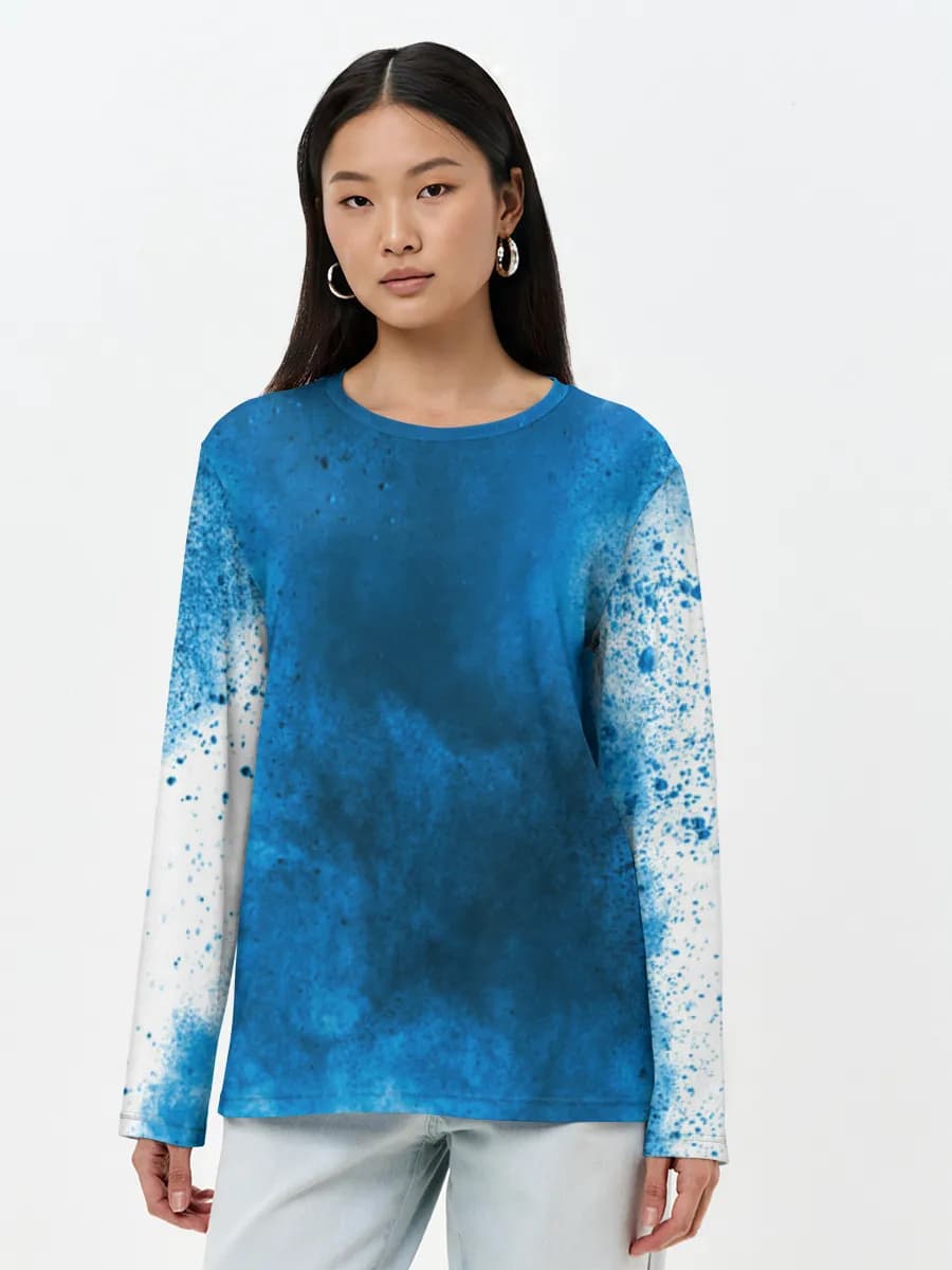 Women's long sleeve shirt. Cotton
