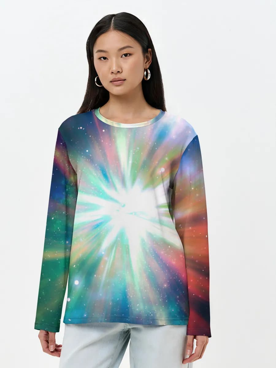 Women's long sleeve shirt. Cotton