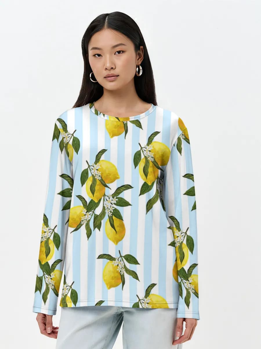 Women's long sleeve shirt. Cotton