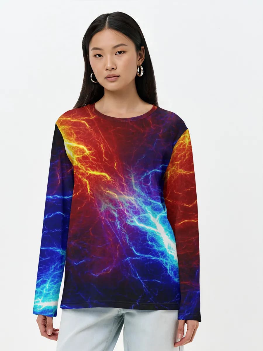 T-shirt Coton Manches Longues Femme