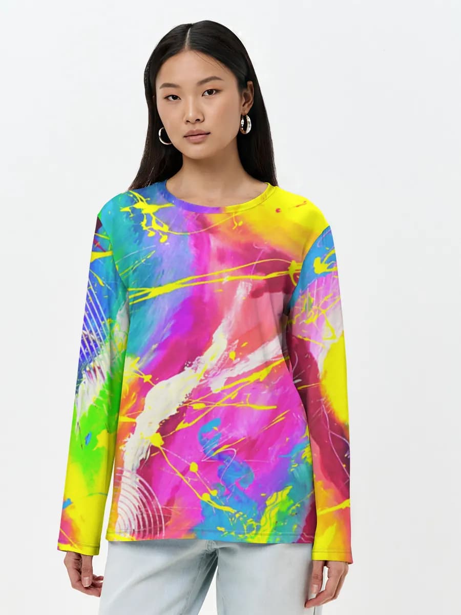 Women's long sleeve shirt. Cotton