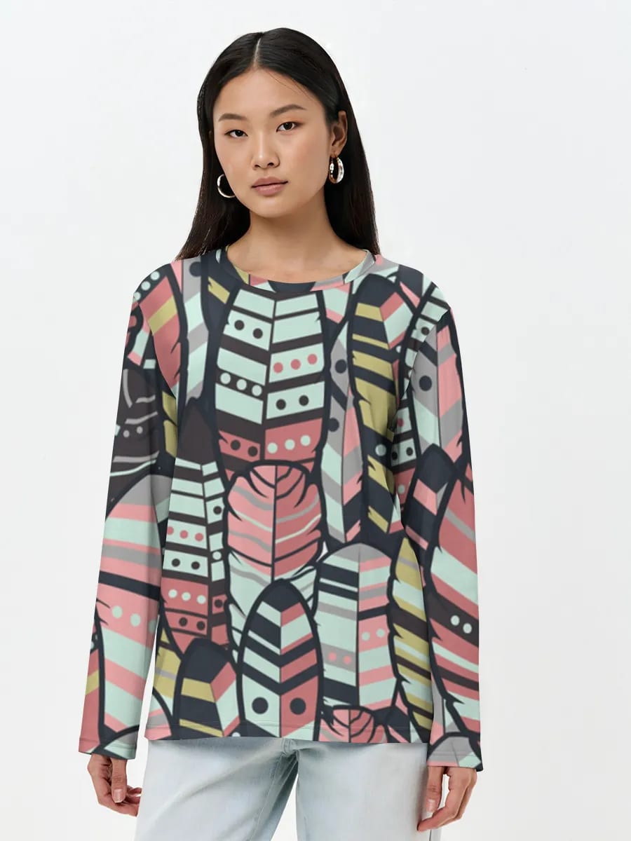 Boho Geometric Feathers