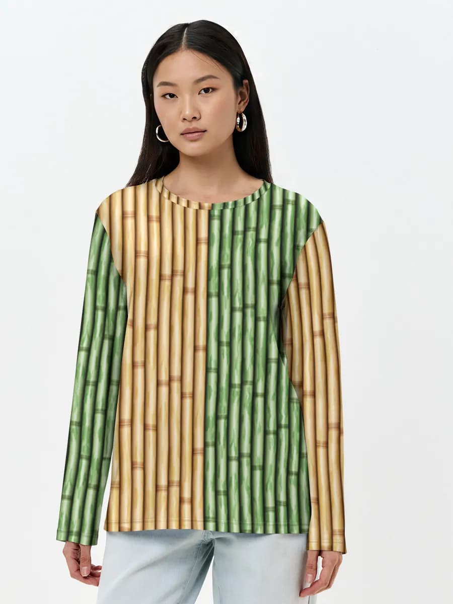 Women's long sleeve shirt. Cotton