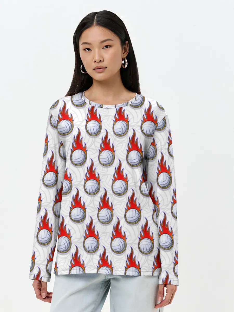 Women's long sleeve shirt. Cotton