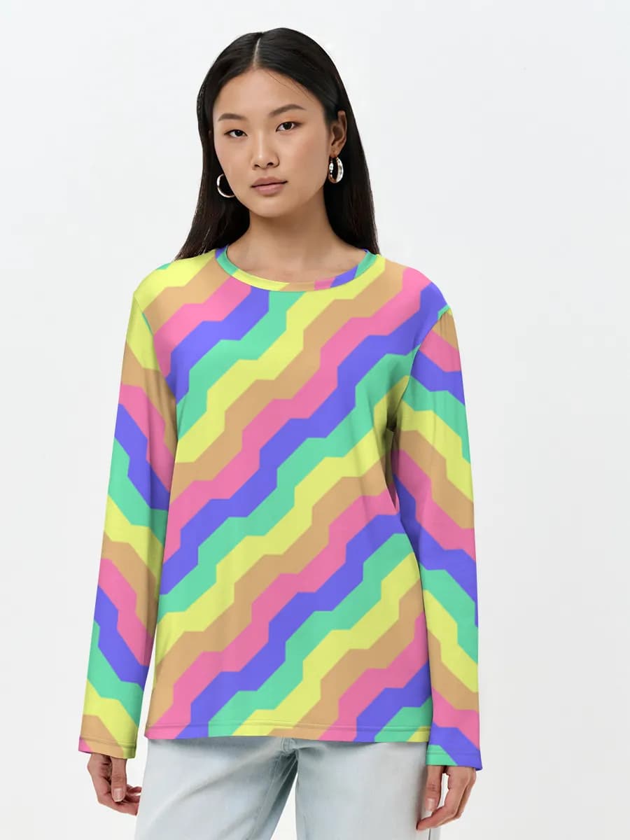 Women's long sleeve shirt. Cotton