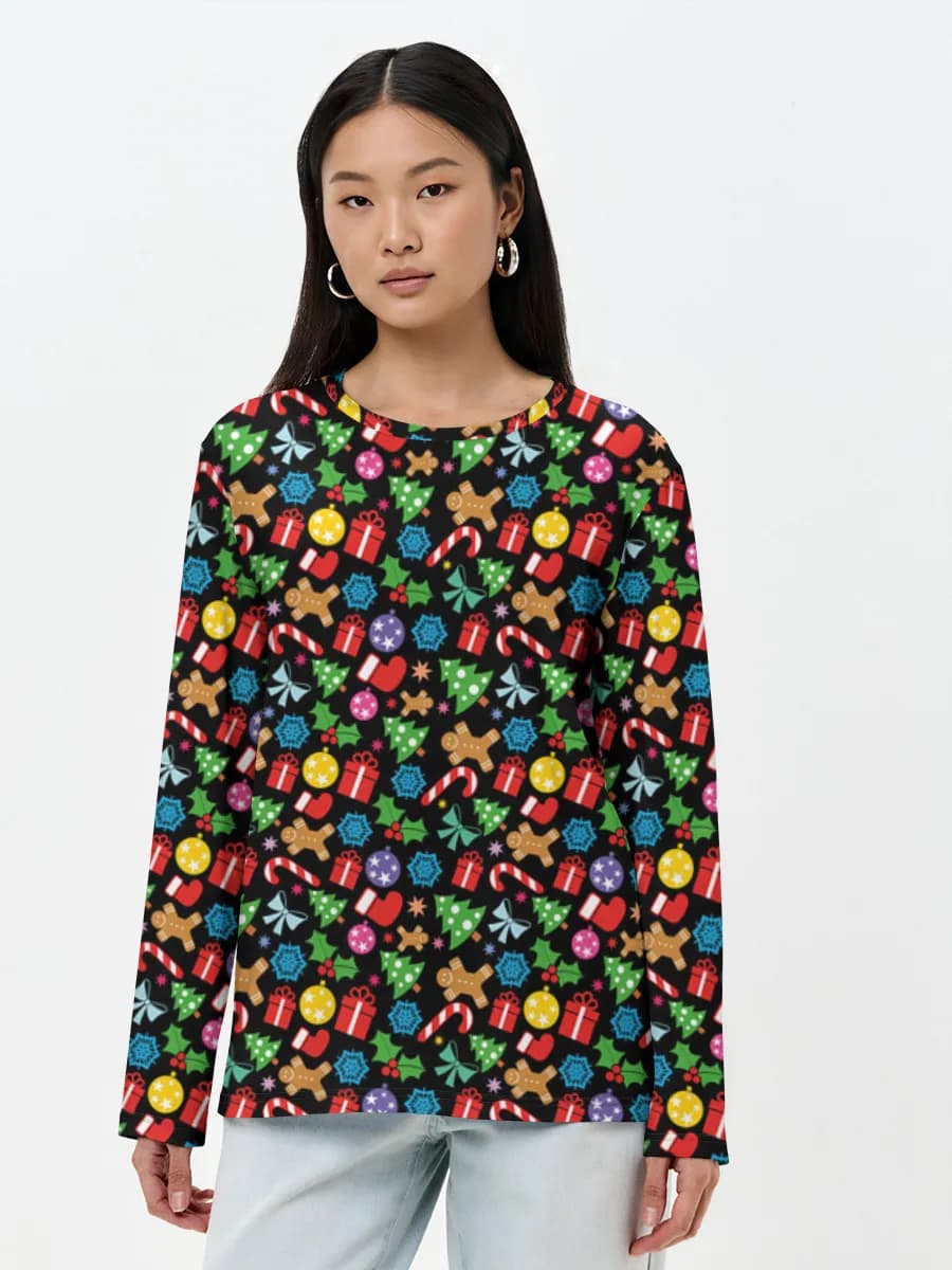 Women's long sleeve shirt. Cotton
