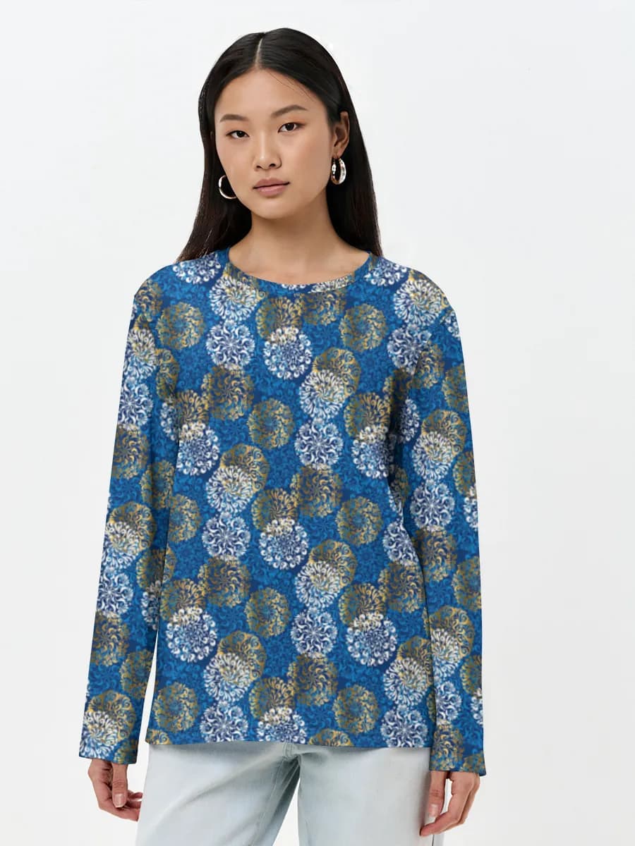 Women's long sleeve shirt. Cotton