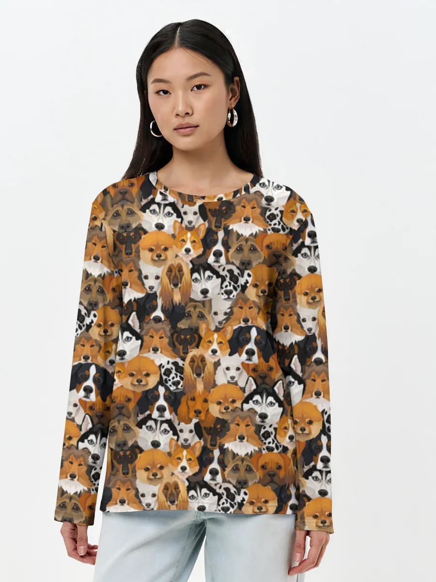 Women's long sleeve shirt. Cotton