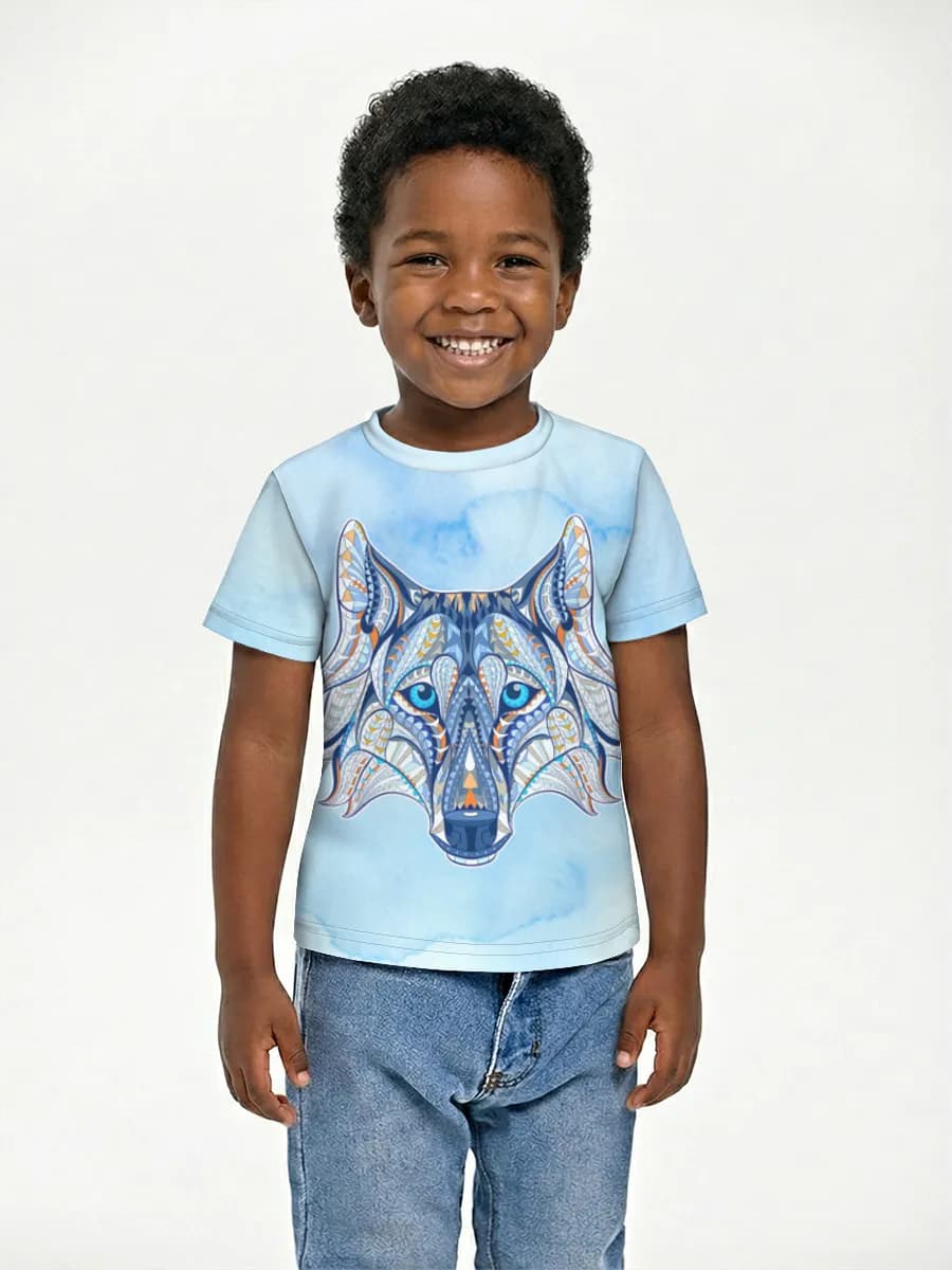 Boys' basic cotton T-shirt