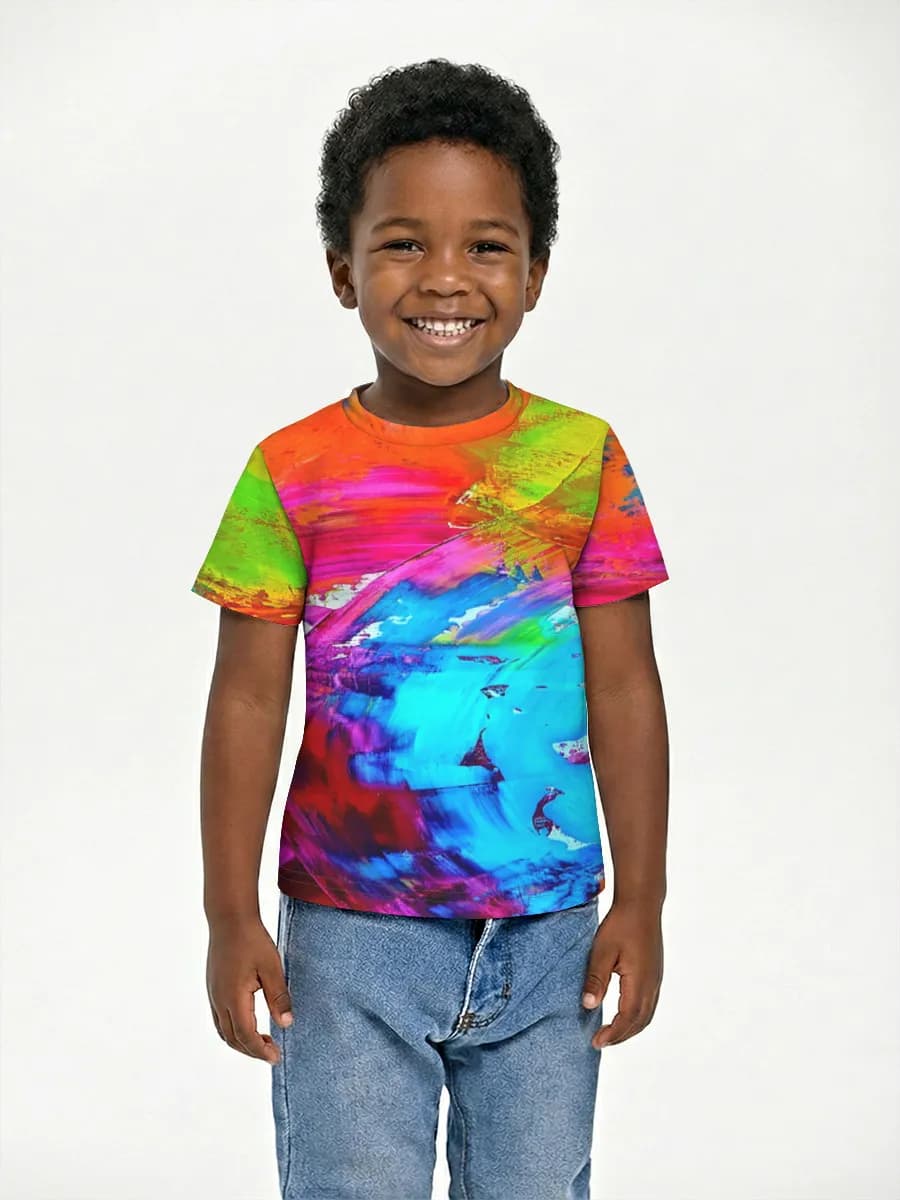 Boys' basic cotton T-shirt
