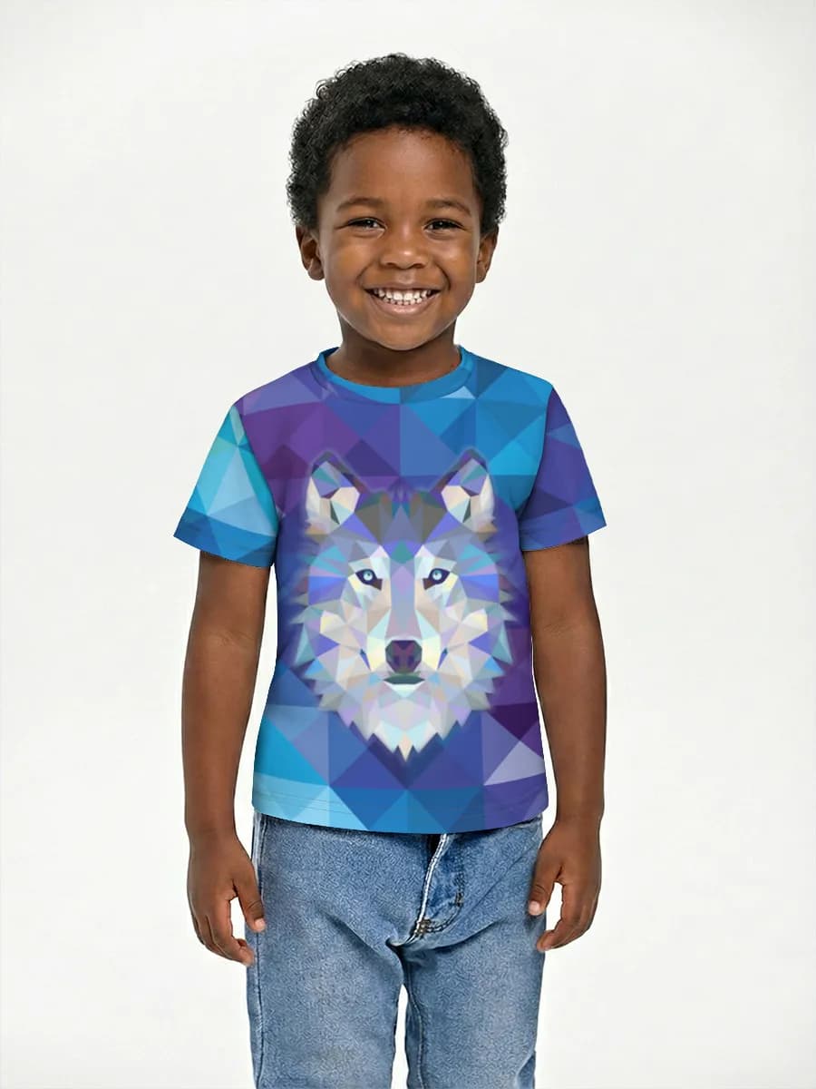 Boys' basic cotton T-shirt
