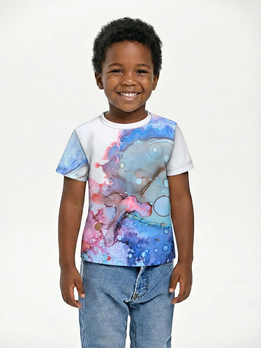 Boys' basic cotton T-shirt